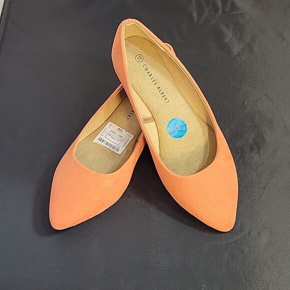 BRAND NEW CHARLES ALBERT SUEDE POINTED TOE SLIP-ON WOMEN"S FLAT SHOE - Picture 13 of 13